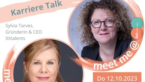 Karriere Talk mit Sylvia Tarves und Christa Stienen auf der Karrieremesse herCAREER in München.
